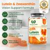 Lutein & Zeaxanthin Gummies 12mg + 2.4mg with Vitamin A 800g | Vision Support Eye Complex | Natural Orange Flavour | Plant Based Pectin | Vegetarian | 60 Gummies | UK Made | GMP Certified view 2