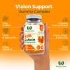 Lutein & Zeaxanthin Gummies 12mg + 2.4mg with Vitamin A 800g | Vision Support Eye Complex | Natural Orange Flavour | Plant Based Pectin | Vegetarian | 60 Gummies | UK Made | GMP Certified view 3