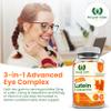 Lutein & Zeaxanthin Gummies 12mg + 2.4mg with Vitamin A 800g | Vision Support Eye Complex | Natural Orange Flavour | Plant Based Pectin | Vegetarian | 60 Gummies | UK Made | GMP Certified view 4