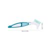 HANABASS 2Pcs Double-Sided Denture Toothbrushes with Ergonomic Handle for Denture Care and Cleaning Practical Brush for Braces and False Teeth Maintenance view 2