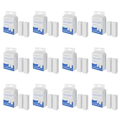 Small Format Block Salt for Water Softeners, Compatible with All Softeners Using Curved Salt 2.15kg Blocks 47% lighter compared to 4kg Salt Blocks, Suitable for All Block Salt Water Softeners (12)