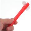 ARTSEWPLY 8pcs False Teeth Brush Dualhead Design with Soft Nylon Bristles Pp Handle Effective Cleaning and Cleaning Interdental Spaces for Denture Care view 3