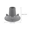 HAMPPLIES 2pcs Large Suction Cup Replacement Feet Pads for Toilet Seat Legs Rubber Suction Cup Feet with Enhanced Stability for Shower Chair and Bath Bench Non-slip Multisurface Bathroom view 2