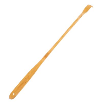 Mikinona Bamboo Back Scratcher with Long Reach Handle for Itch Relief and Deep Tissue Back Massage, Handheld Manual Body Scratcher Tool Suitable for Adults and Pregnant Women
