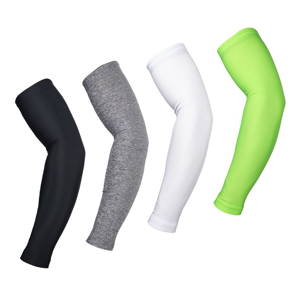 2Pcs Cycling Arm Sleeves Sun UV for Outdoor Activities Climbing Riding Keep Cool Warm with Skid-Proof Silicone Band