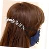 BIUDECO Adjustable Mask Ear Strap Extender Buckle with Comfortable Ear Hook Relief for Long Wear White Rhinestone Hair Comb Design for Secure Fit and Pressure Reduction view 2