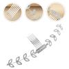 BIUDECO Adjustable Mask Ear Strap Extender Buckle with Comfortable Ear Hook Relief for Long Wear White Rhinestone Hair Comb Design for Secure Fit and Pressure Reduction view 3
