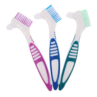 ifundom Dual-Head Toothbrushes Set 3Pcs with Soft Bristles Anti-Slip Handle Compact and Portable Design for Travel and Outings Oral Care Promoting Independence for Elderly