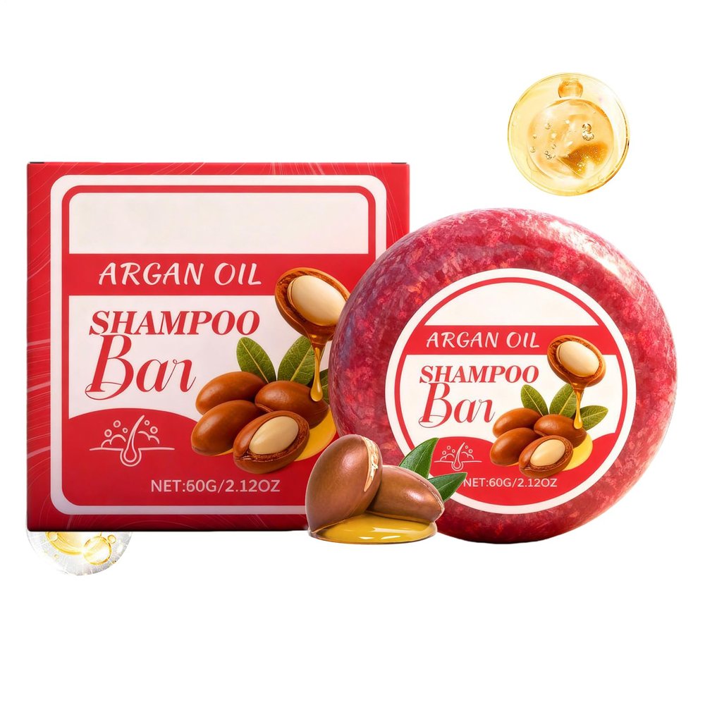 Shampoo Soap Bar, Deep Cleaning for Women, Intensive Hair Cleansing for Travel and Home, Easy Foam to Sports or Trips, Lasts Many Washes, Free Composition