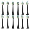 4pcs Replacement Brush Head,Compatible for with Care Toothbrush(12pcs Black) view 1