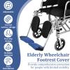 1 Pair Wheelchair Foot Rest Covers,Non-Slip Footplate Protector Pad, Wheelchair Foots Pads,Soft Leg Rest Cushion for Prevent Foot and Pedal Being Scratched view 3
