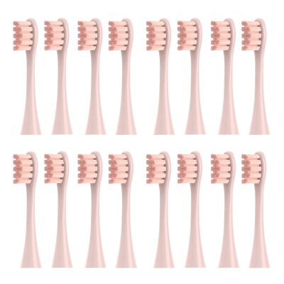 16pcs Replacement Brush HeadsCompatible for Oclean Sonic X/Pro/ Z1/ SE F1 One PW01/03/05/07/09 P5 Electric Toothbrush(16 Pink)