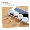 ARTSEWPLY 2pcs Macaron Shape Screen Cleaner Cloth Gentle Washable Eyeglass and Phone Wipes Lens and Electronic Device Cleaner for Smartphones Laptops Tablets Portable Macaron Screen Wiper view 4