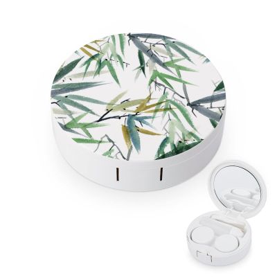 fkgvwo Contact Lens Container Travel Contact Lens Box with Mirror Tweezers Solution Bottle