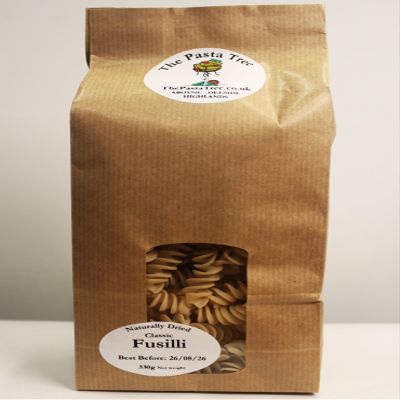 THE PASTA TREE - Fusilli Artisan Pasta - Naturally dried - Made in Scotland - Sustainable - 330g