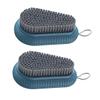 Blue 2pcs Abs Laundry Brush for Shoes and Clothes Household Use view 1