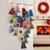 240x Christmas Countdown Advent Calendar Number Sticker Gift Package Seal Label Label Stickers Large Thank You view 2