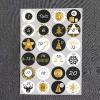 240x Christmas Countdown Advent Calendar Number Sticker Gift Package Seal Label Label Stickers Large Thank You view 4