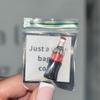 Funny Novelty Themed Gag Gift, Clear Plastic Bag with Bottle Design, Humorous Party Favor, Just a Little Bag of Coke Text view 1
