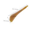 TOYANDONA Natural Yak Horn Gua Sha Scraper Massage Bar for Face and Eyes Thick Transparent Round Design Relieves Fatigue and Swelling Manual Facial Massage Tool for Boost and Anti-Aging view 2