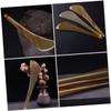 TOYANDONA Natural Yak Horn Gua Sha Scraper Massage Bar for Face and Eyes Thick Transparent Round Design Relieves Fatigue and Swelling Manual Facial Massage Tool for Boost and Anti-Aging view 3