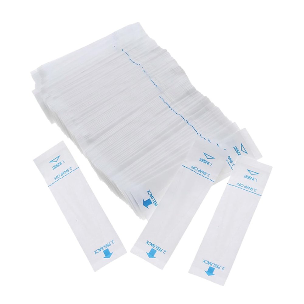 ifundom 100pcs Disposable Paper Thermometer Covers for Digital Temperature Probes, White Protective Sleeve Preventing Contamination, User-friendly Operation for Cats and Rabbits