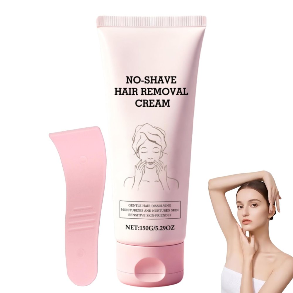 Bare Basics Hair Removal Cream, Bare Basics No Shave Hair Removal Cream for Women, Works in 5 Minutes for Sensitive Skin, Fast-Acting Formula for Legs, Arms, Underarms and Bikini Area (1PC)