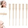 2 in 1 Noses Hairs Knife with Earpick New Double Sided Nasal Cutter360 Rotating Portable Manual Nose Hair RemoverPortable Easy to Clean, Men and Women (6pcs)