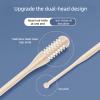 2 in 1 Noses Hairs Knife with Earpick New Double Sided Nasal Cutter360 Rotating Portable Manual Nose Hair RemoverPortable Easy to Clean, Men and Women (6pcs) view 2