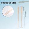 2 in 1 Noses Hairs Knife with Earpick New Double Sided Nasal Cutter360 Rotating Portable Manual Nose Hair RemoverPortable Easy to Clean, Men and Women (6pcs) view 3
