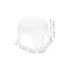 DOITOOL Transparent Shower Step Stool with Slip-Resistant Surface Ergonomic Clear Foot Rest for Bathroom Minimalist Bath Chair for Safe Shower Seating view 2
