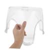 DOITOOL Transparent Shower Step Stool with Slip-Resistant Surface Ergonomic Clear Foot Rest for Bathroom Minimalist Bath Chair for Safe Shower Seating view 4