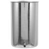 Anneome Stainless Steel Hanging Bucket 1000ml Portable Metal Tub with Simple Design and Easy to Hold Features for Home Cleansing Use view 1