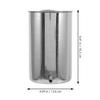 Anneome Stainless Steel Hanging Bucket 1000ml Portable Metal Tub with Simple Design and Easy to Hold Features for Home Cleansing Use view 2