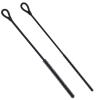 2Pcs Silicone Straw Cleaner Brush, 6mm & 9mm Extra Long Straw Cleaners, Reusable Hanging Cleaning Brush Bendable Crevice Pipe Cleaner, Non-slip Handle Soft and Bendable, Black view 1