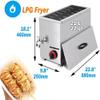 Commercial Deep Fryer - LPG Hot Dog Maker Machine for Kitchen and Restaurant Snacks view 2