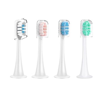 4pcs Replacement Brush HeadsCompatible for Xiaomi T300 T301 T500 Sonic Toothbrush Head Soft Bristle Nozzles(5)