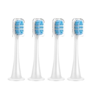 4pcs Replacement Brush HeadsCompatible for Xiaomi T300 T301 T500 Sonic Toothbrush Head Soft Bristle Nozzles(2)