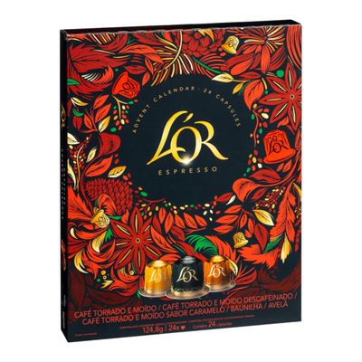 Katsy Style Coffee Advent Calendar, Assorted Gift Box, Countdown Calendar with 24 Single Serve Coffee Pods 124.8g, Festive Seasonal Variety Set for Daily Enjoyment