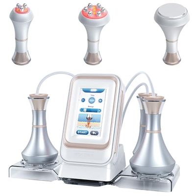Mini Slimming Treatment Device, Smart Fat Reduction Device with 3 Functional Heads for Fat Breakdown and Skin Improvement