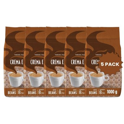 Crema e Aroma Coffee Beans, 1 Kg Pack of 5
