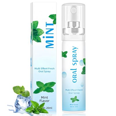 Pro-Biotic Dry Mouth Spray & Breath Freshener Spray, Mint Flavor 20ML, Long-Lasting Moisturizing Oral Care for Bad Breath, Freshens Mouth & Fights Unpleasant Odor