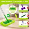 8 Pack Reusable Microfiber Mop Pads Refills, Washable Wet and Dry Sweeping & Mopping Cloths Compatible with Sweeper Mops, for Hardwood and All Floor Surfaces Cleaning view 2