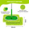 8 Pack Reusable Microfiber Mop Pads Refills, Washable Wet and Dry Sweeping & Mopping Cloths Compatible with Sweeper Mops, for Hardwood and All Floor Surfaces Cleaning view 3