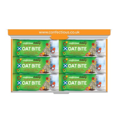 Confectious Bakery Apple and Cinnamon Oat Bite, Vegan Snack Bars with Seeds and Fruit, 35g, 6 Pack