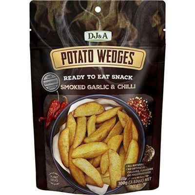 DJ & A Potato Wedges Smoked Garlic & Chili 9 x 100g