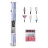 Electric Nail File, 3 Speeds Fingernail Grinding Tool, Rechargeable Foot Callus Grinder for Home Salon Travel Women Girls Men Beginners Outdoor view 1