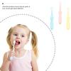 BAZEITFLOW 3PCS Cartoon Hippo Toothbrush Set with Soft Dense Bristles for Safe Material Pink Yellow Blue Brushes for Teeth Care view 4