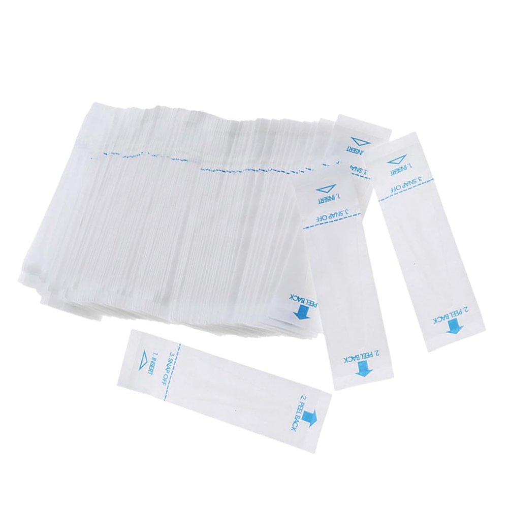 VICASKY 100pcs Digital Thermometer Probe Covers Paper Sleeves Protective Film for Accurate Temperature Measurement Home Use Adults Indoor