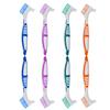 ifundom 8pcs Dual-Headed Denture Brush with Ergonomic Grip Firm Nylon Bristles for Deep Cleaning False Teeth Braces and Mouth Guards Portable Oral Cleaning Tool for Elderly Go Use view 1